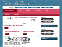 Tablet Screenshot of festivalszone.com